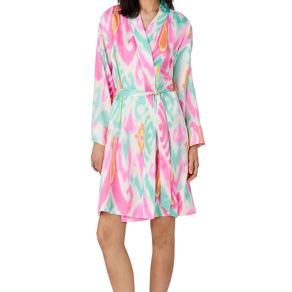NWT - Ralph Lauren Vibrant Pink and Blue Robe